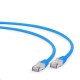 GEMBIRD - Gembird PP6A-LSZHCU-B-0.5M 0.5m Cat6a S/FTP (S-STP) Azul cable de red - PP6A-LSZHCU-B-0.5M